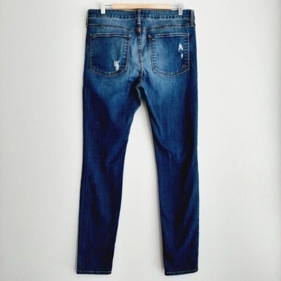 FIDELITY Denim Belvedere Mid Rise Skinny Jeans Refinery Blue Sz 32 - Picture 5 of 10